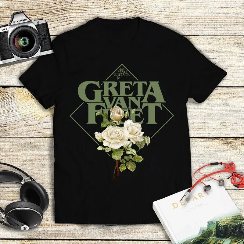 Van Greta Fleet T Shirt Tour 2023 Black Size S 3Xl All Retro Fan