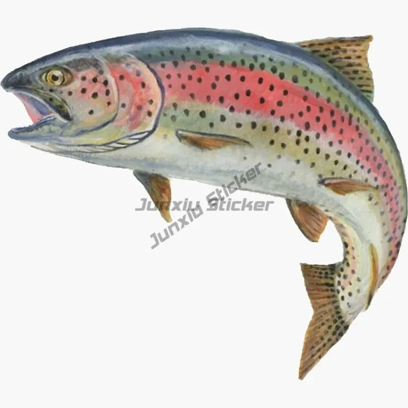 

Trout Car Sticker Fishing Vinyl Self Adhesive Decal PVC Helmet Decoration Accessories