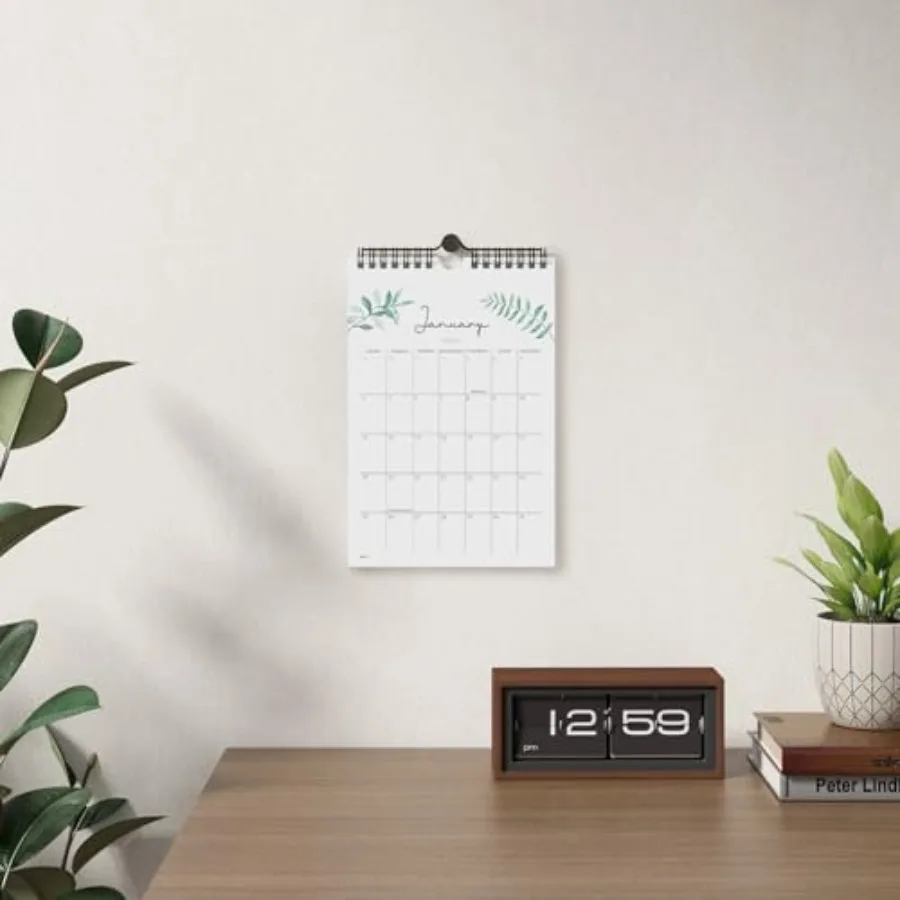 Piccolo calendario 20252026 Mini calendario da ora a dicembre 2026 Calendario estetico da 6"x9" Decorazione da parete in casa e in ufficio per