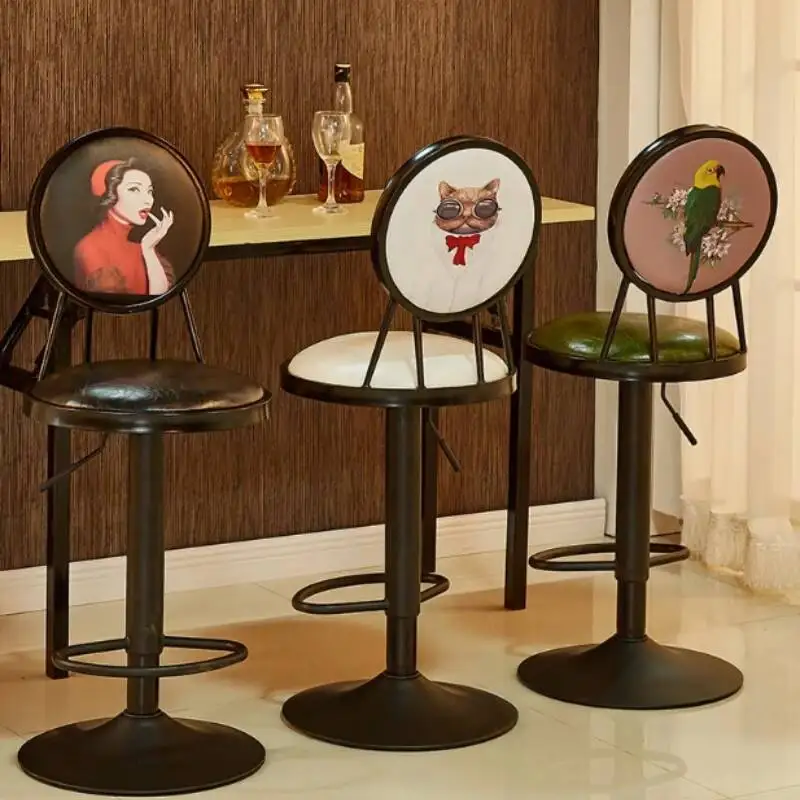 

Trendy Quality White Bar Chairs Lounge Designer Black Modern Bar Chairs Living Room Nordic Taburete Cocina House Accessories