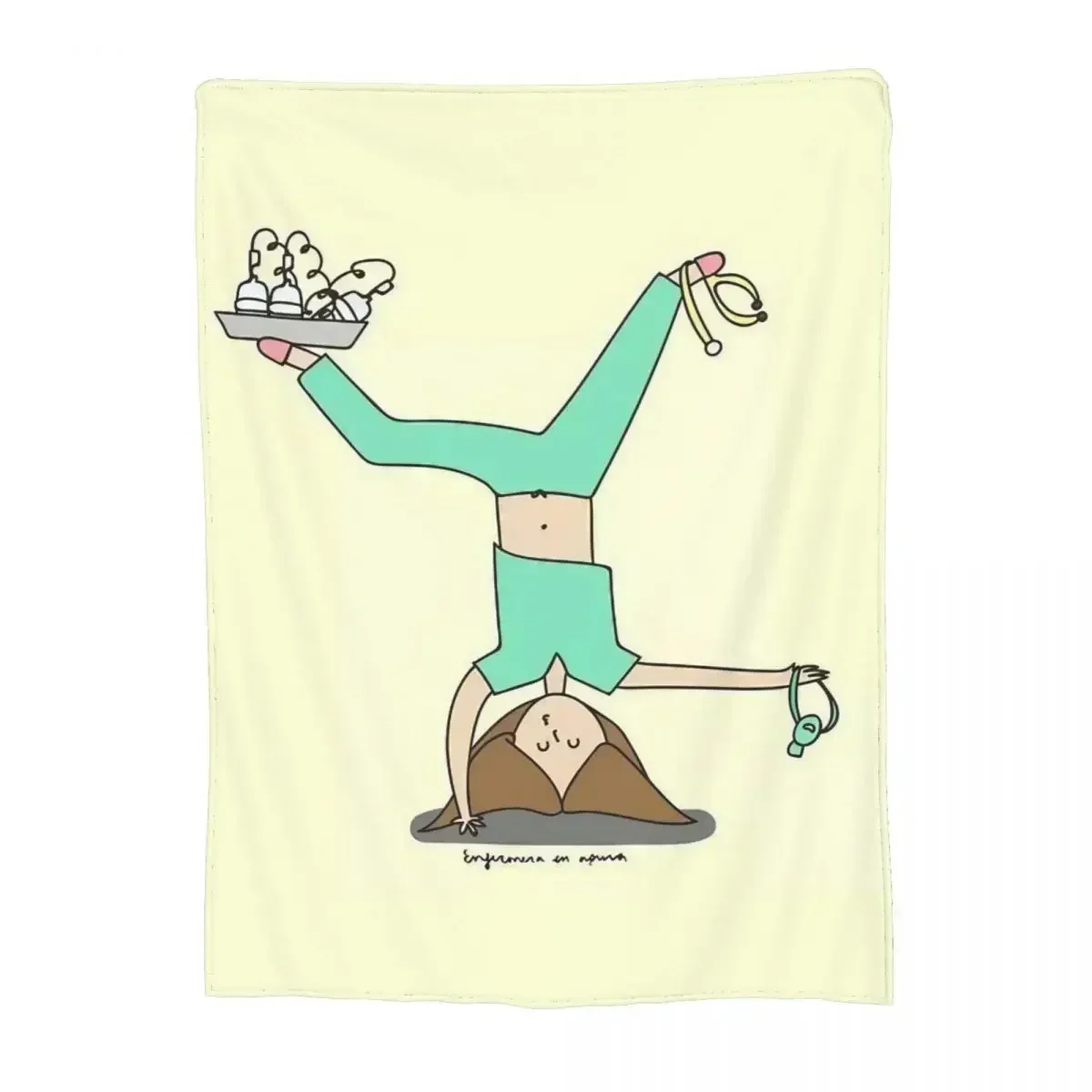 En Apuros, Zubehör, Bettwäsche, dekorative Decke, Überwurf, leichte Flannelette für das Büro