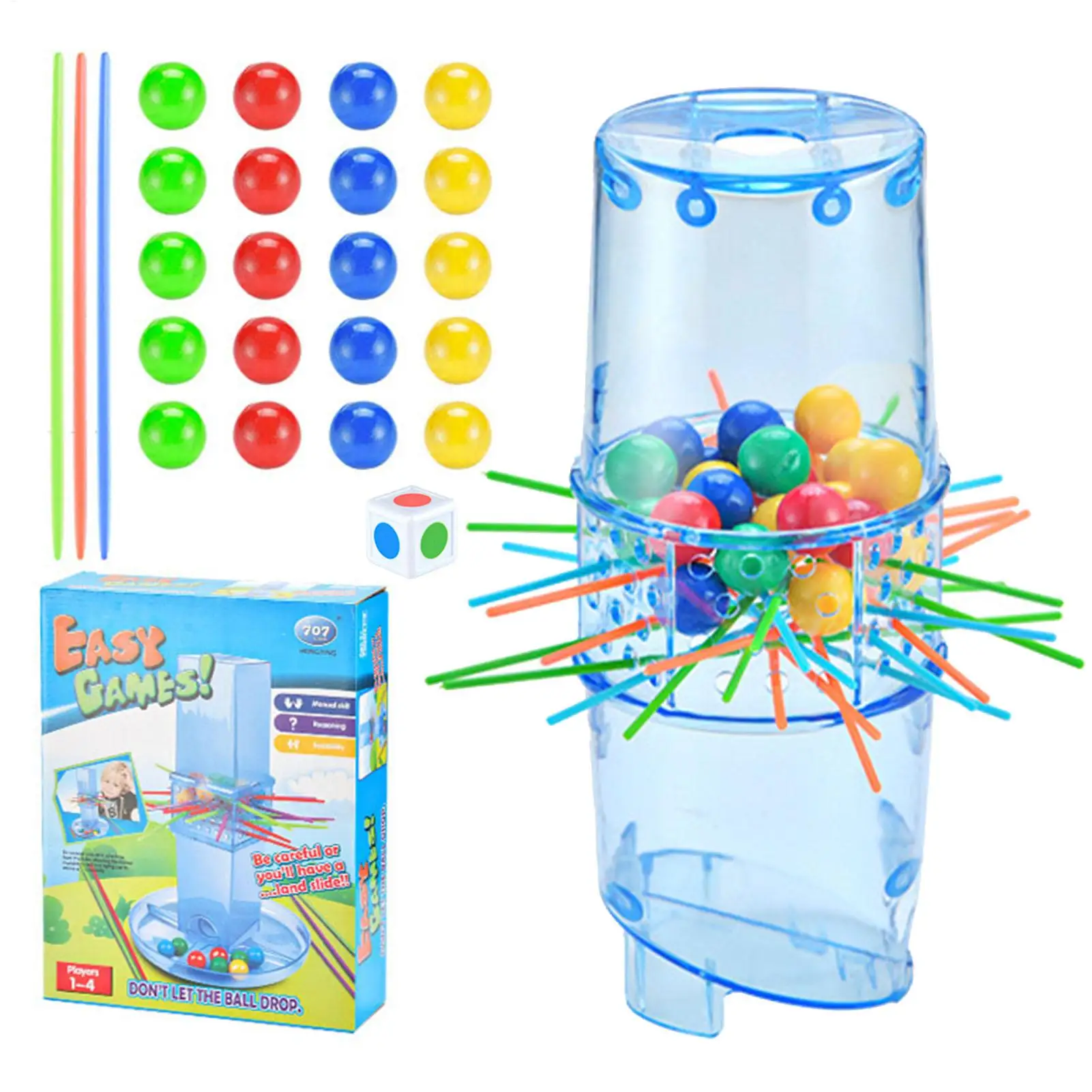Parent-Child Stick Pull Game Set, Educational Bead Pull Toy for Kids, Build Communication & Logic Family Board Pull Sticks Game