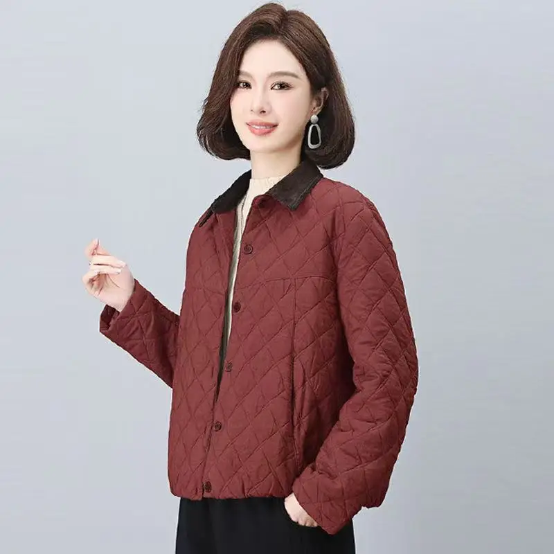New Women's Winter Parka Coat 2026 Age-reducing Warm Ladies Down Cotton Jacket Casual Loose Be All-match Female Outerwear