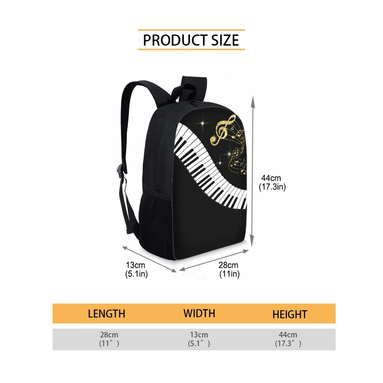 Music Note/Piano Keyboard Printed Children School Bags Kids School Backpack Children School Bags Orthopedic Schoolbag Backpack