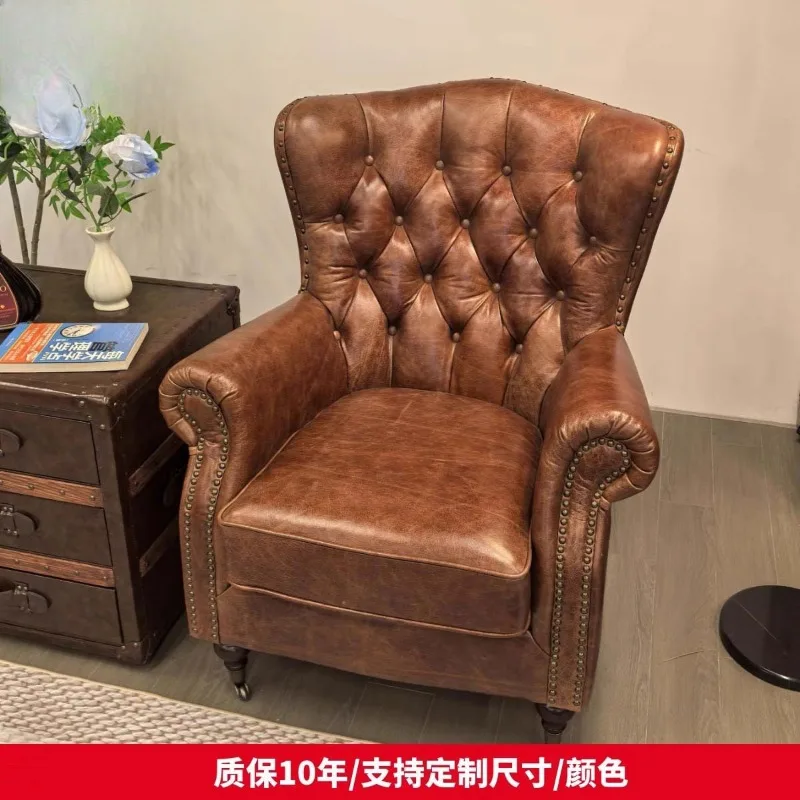 

Персонализированное кресло в индустриальном стиле с тигровым принтом, американское одноместное кресло-софа для отелей, баров, клубов, мебель для отдыха.