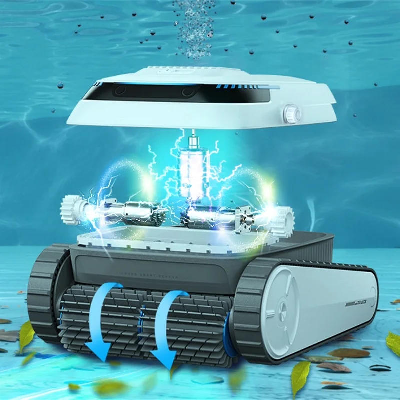 STLF Advanced Ship From   Swimming Pool Cleaning Robot Automatic Climbing Robot Wall Underwater Robotic Vacuum Cleaner for Pool