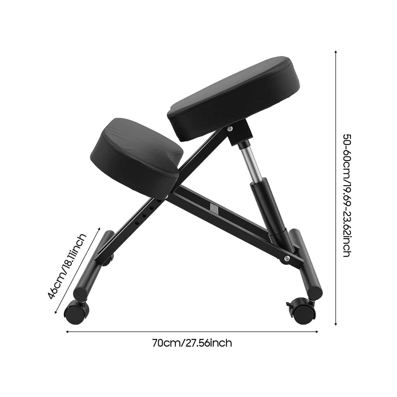 Picture 8: Adjustable Height Ergonomic Kneeling Chair Kneeling Posture Chair Stool for Home and Office Load-bearing Capacity 100kg