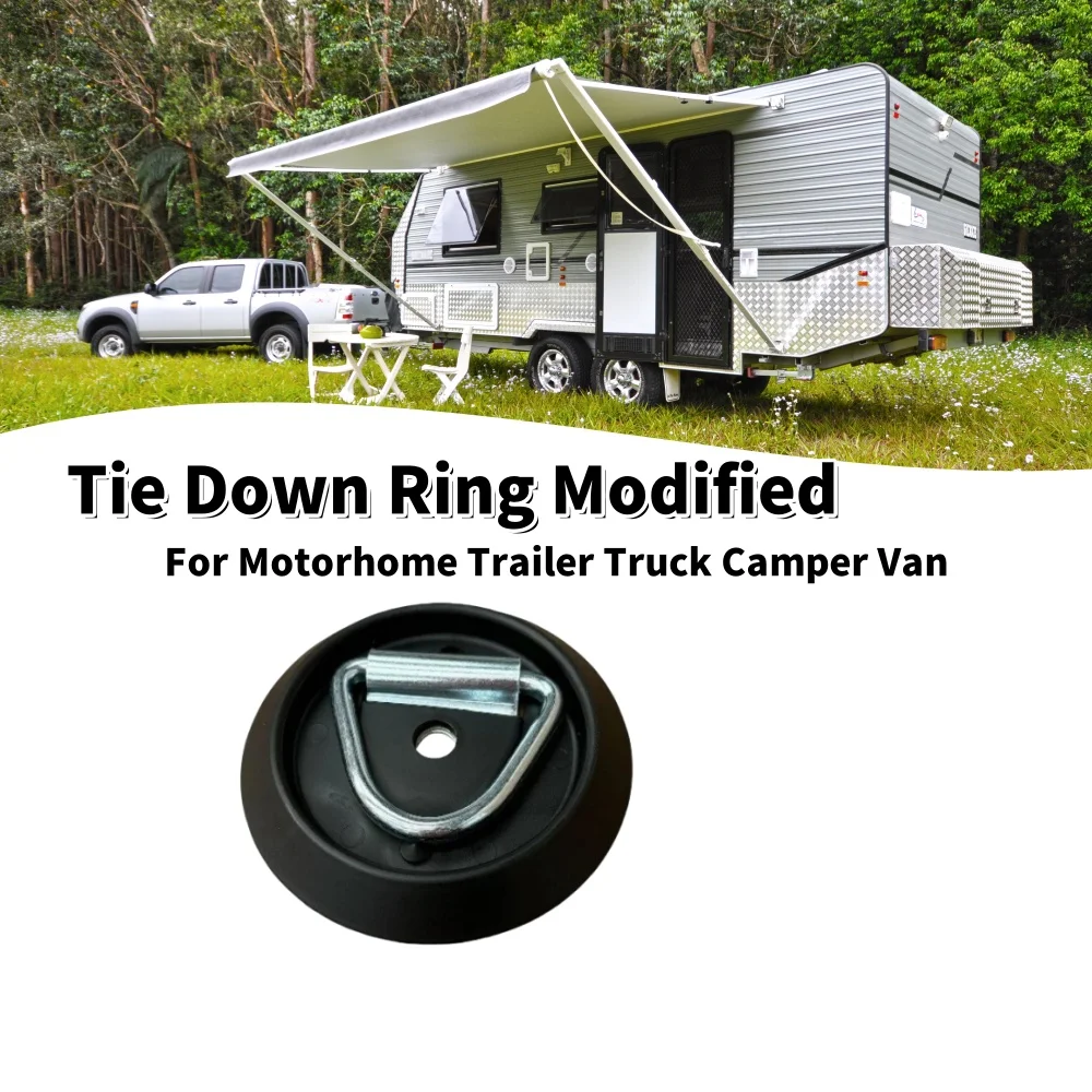 

1PCS Tie Down Ring Modified D IP Ring IP Hook Floor Hook Horizontal Ring For Horsebox Motorhome Caravan Trailer Truck Camper Van