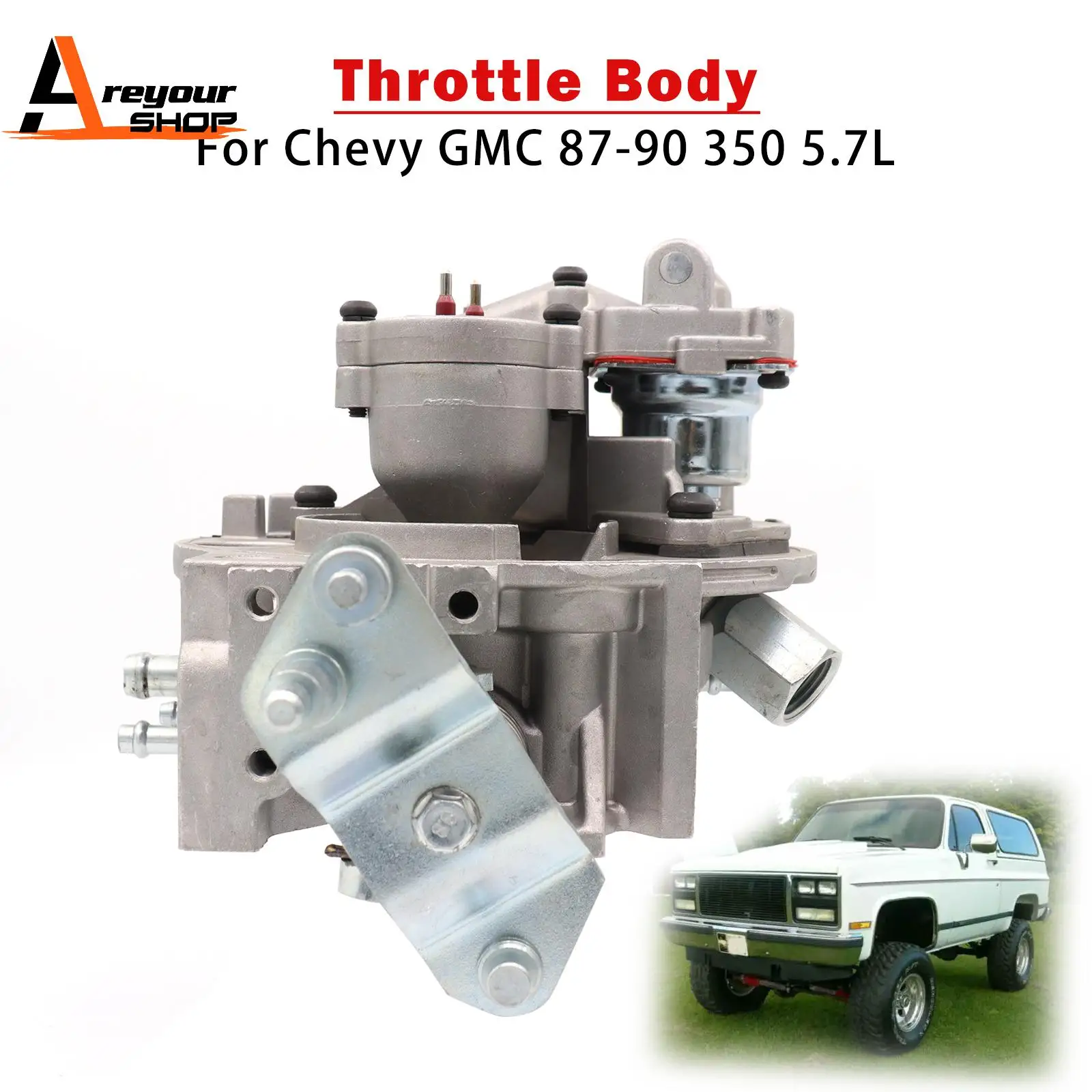 Corpo farfallato per camion Chevy GMC 87-90 350 5.7L Silverado Tahoe Suburban TBI