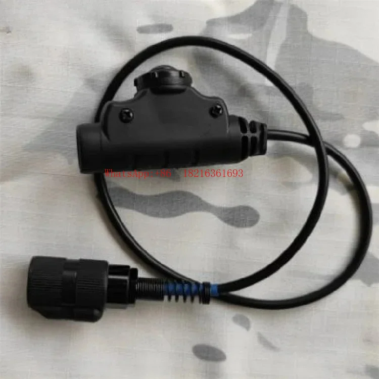 Suitable for 152 6-pin U94 V2 Intercom Button Cable, Suitable for PRC-148 Radio 6-pin PTT Black Cable Connector Accessories