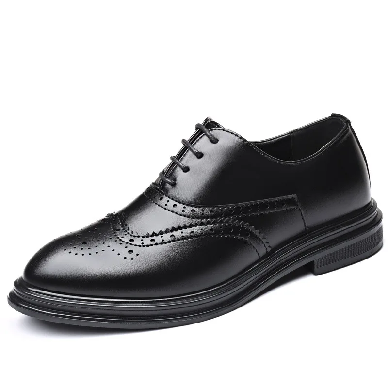 Italian Dress Mens Shoes Oxford Men Casual Luxury Designer Office Pointed Toe Black Corporate Wedding Shoes for Men 2023