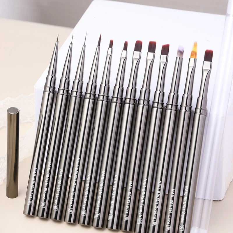 1pcs Nail Glue Phototherapy Pen UV Gel Brush Pen Acrylic Nail Art Painting Brush Liquid Powder DIY Nail Drawing Nails Art Brush