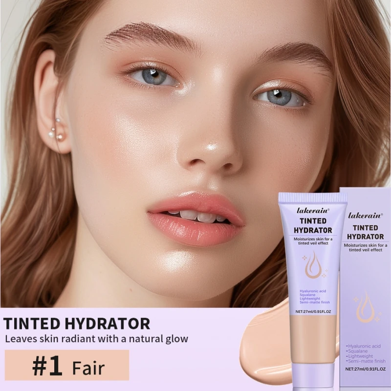 Moisturizing Tinted Face Cream Strong Coverage Hydrator Make-up For Women Even Skin Tone Semi-matte Finish Skin Healthy Cosmetic