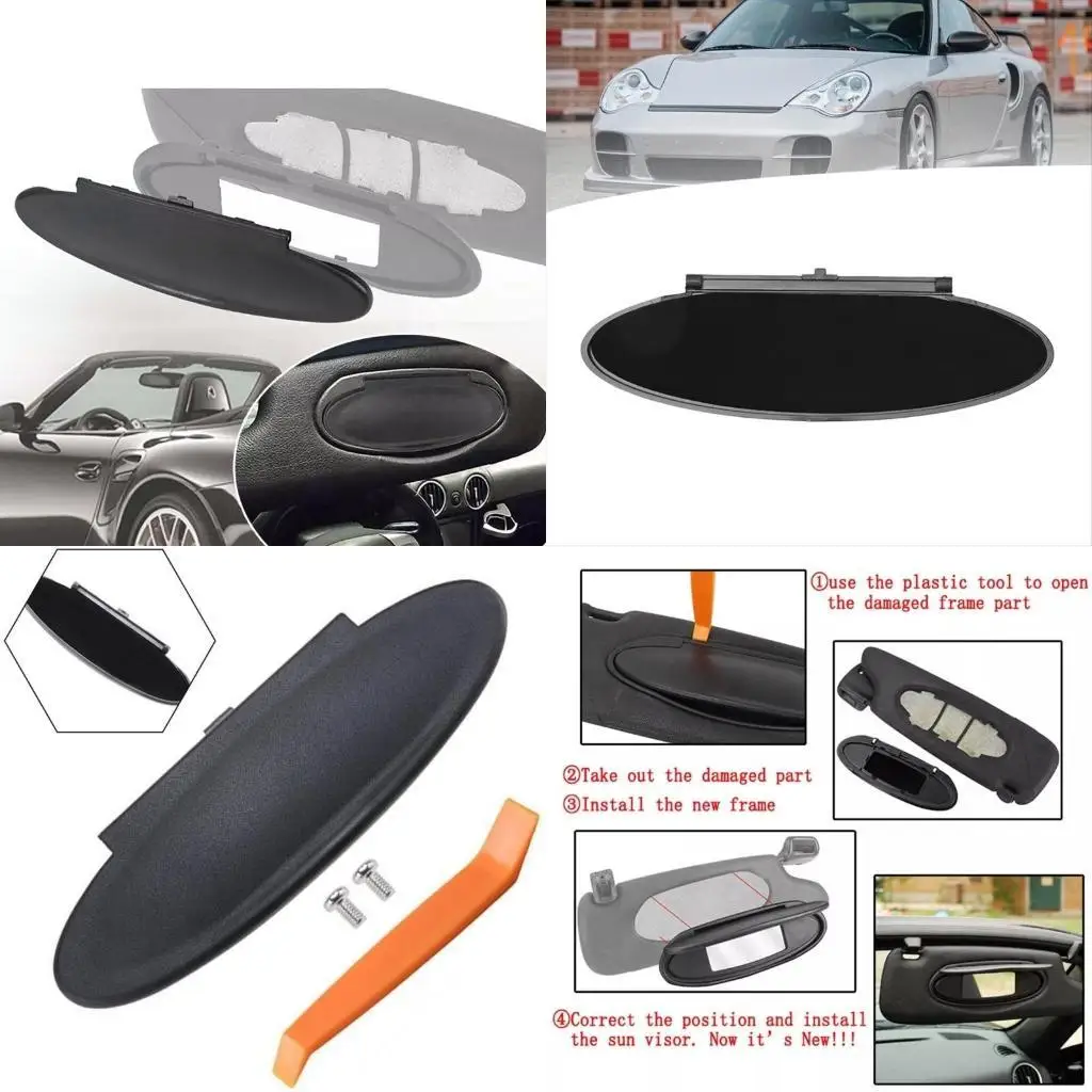 

02de 99670142102 Автомобильный интерьер аксессуарный аксессуарный автомобиль солнцезащитные козырьки тщеславие зеркало для 911