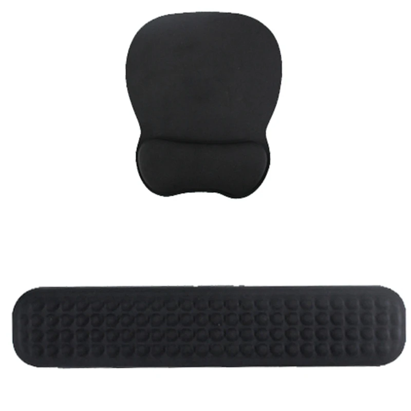 Tapis de souris en silicone pour clavier, support de poignet, mousse à mémoire de forme, solide, adapté aux jeux de bureau
