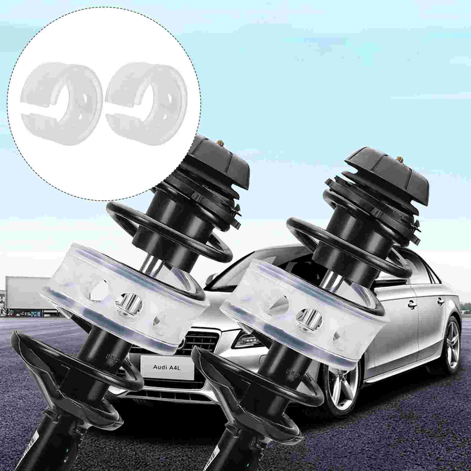 

2 Pcs Shock Absorber Bumpers Amortiguadores Delanteros Y Traseros Spring Buffer Cushion Car Rubber Holder