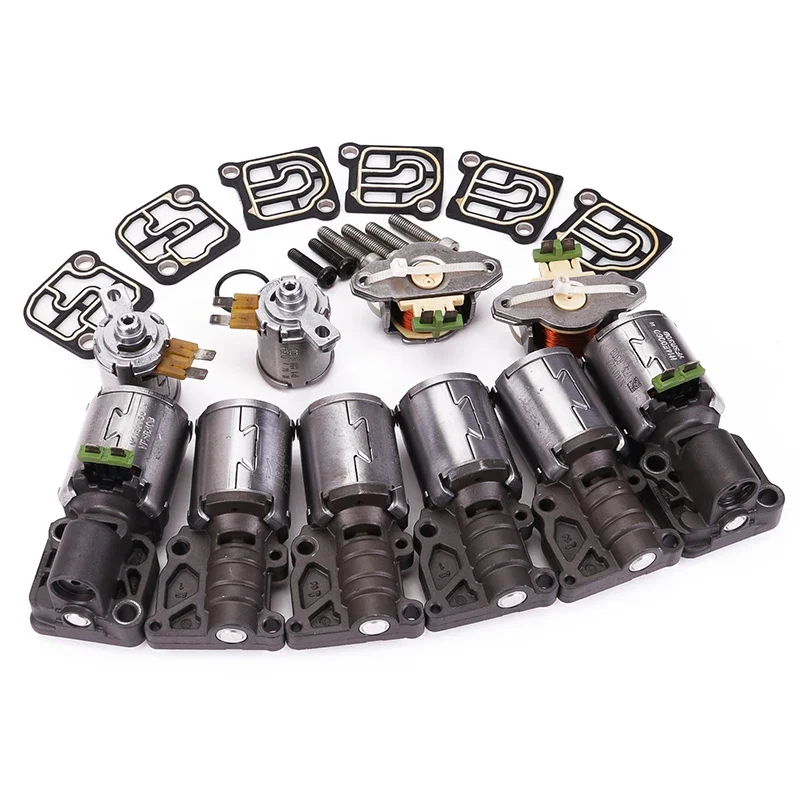 (10 Piece Set) Transmission Control Valve Solenoid Valve Kit For Audi A4-A7 Q5 Electromagnetic Valve Replacement 0B5DL501