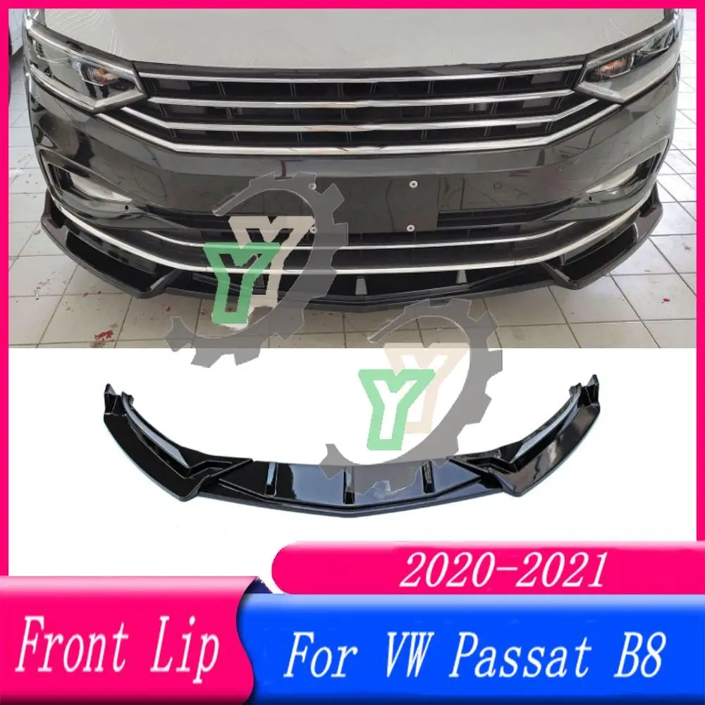 

3PCS Front Bumper Lip Spoiler Splitter Diffuser Detachable Body Kit Cover Guard For VW Passat 2020 2021 Car Accessories