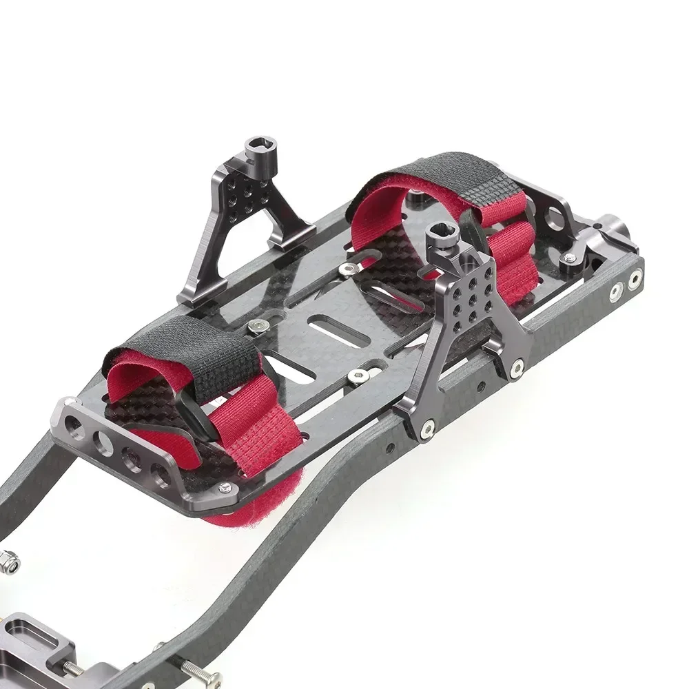 Profesjonalne szyny ramowe z włókna węglowego do podwozia, do samochodów terenowych 1/10 Axial SCX10 RC Crawler Truck