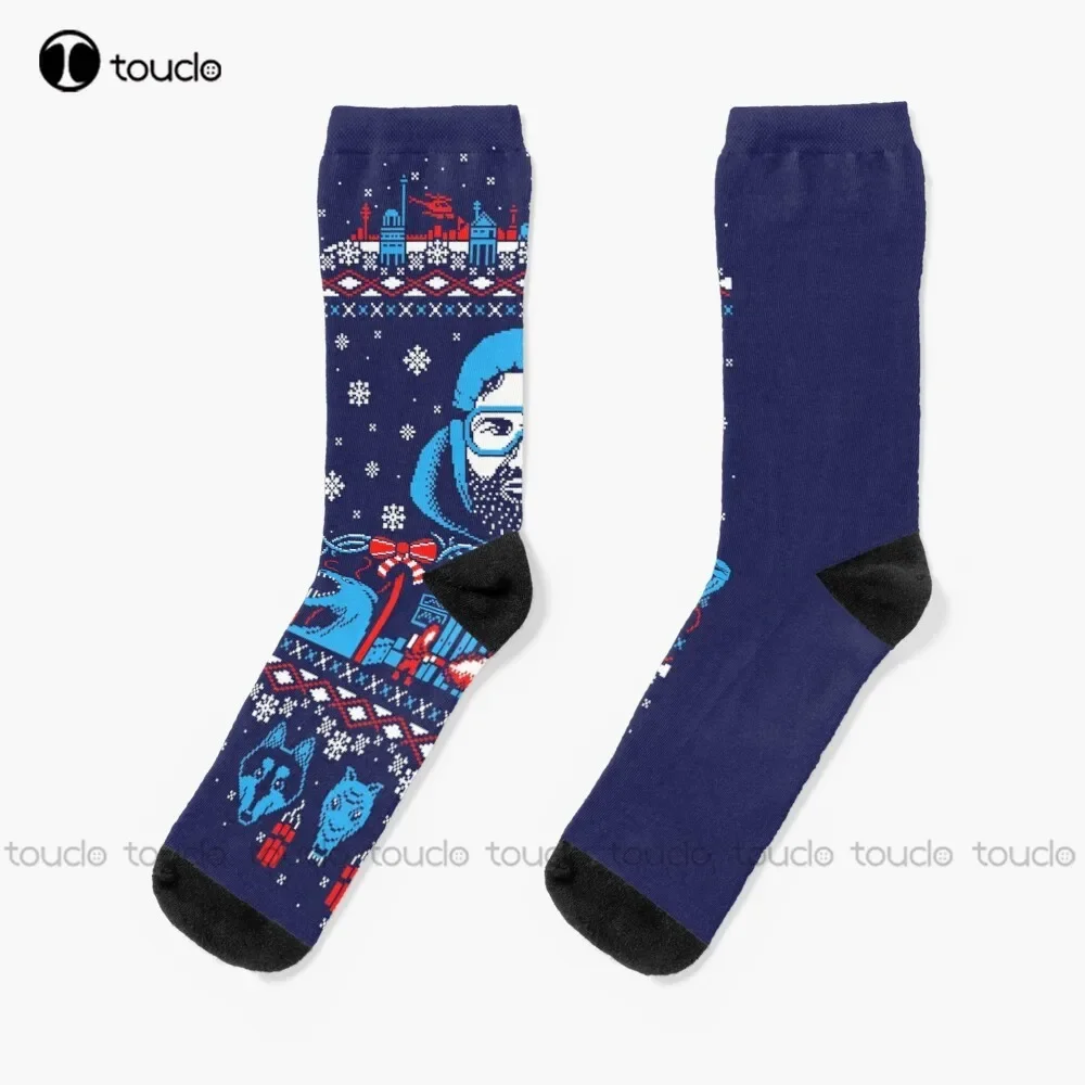 Russell For The Holidays I: Thing Socks Boys Socks Personalized Custom Unisex Adult Teen Youth Socks 360° Digital Print