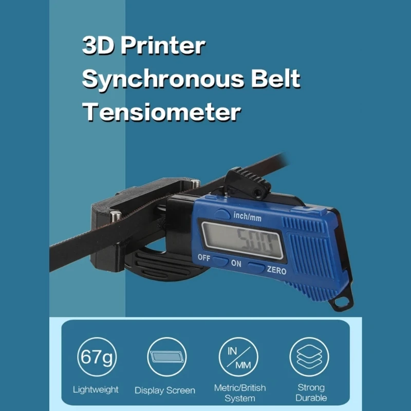 

Датчик натяжения ремня принтера 2GT, тензиометр ремня ГРМ, измерение и регулировка натяжения ремня для 3D-принтеров, Прямая