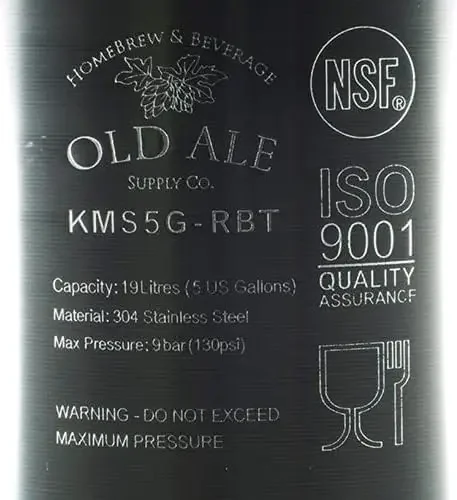 USA Stock 5 Gallon Home Brew Keg - New Ball Lock - Stainless Steel Product Tank