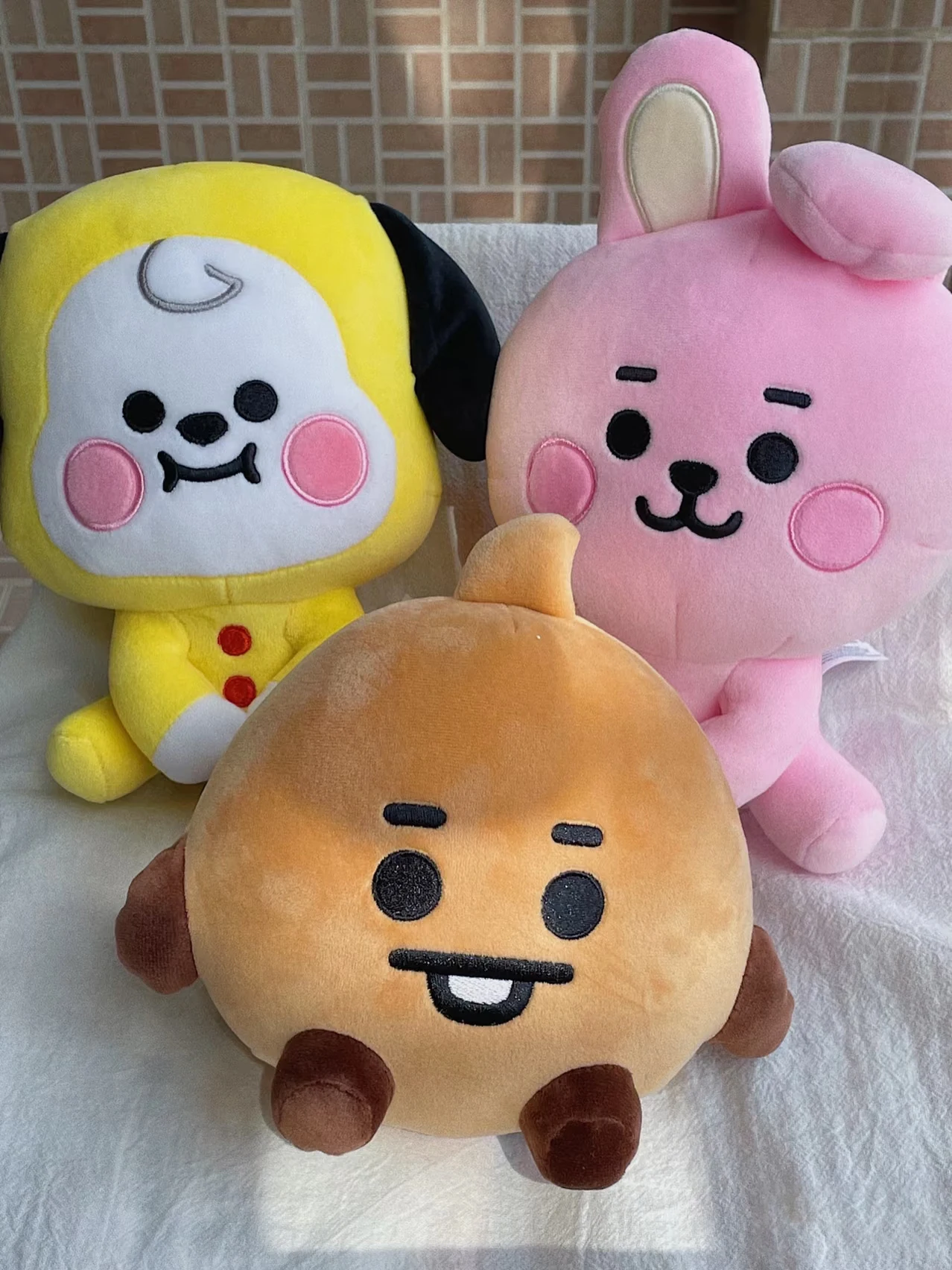 لطيف الحيوان الرسوم المتحركة الطفل قلادة أفخم المفاتيح اللعب Bangtan الصبي مجموعات Peluches الكرتون ظهره الديكور دمى الفتيات الهدايا #3