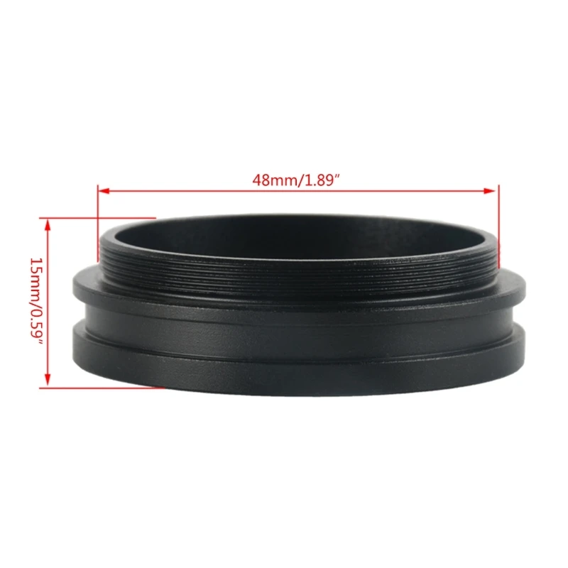 1X Auxiliary Objective Lens Barlow Lens Magnification Lens for Stereo Microscopes 48mm Inner Diameter Quality Plastics