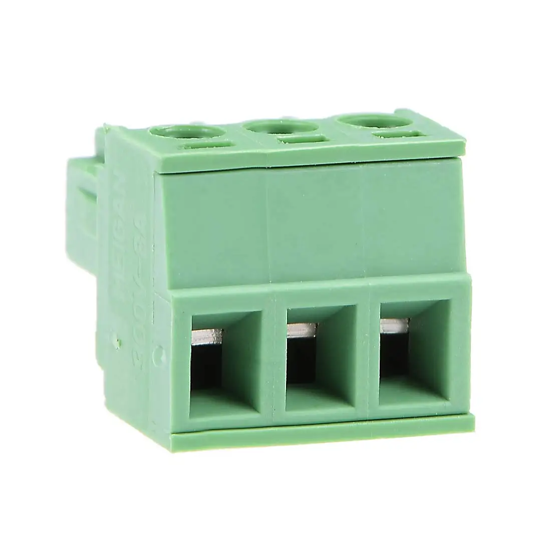 Keszoox 3.81mm Phoenix Connectors 10Pcs AC300V 8A 3.81mm Pitch 3P Flat Angle Needle Seat Insert-in PCB Terminal Block