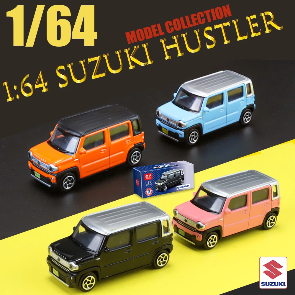 

New 1/64 Scale Suzuki Hustler Alloy Miniature Diecast Vehicle Exquisite Model Simulation Toys For Kids Collection One Piece Orn