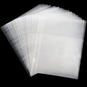 Page d’album Billet de banque Billet de banque Collection Porte-cartes Feuilles mobiles 3 emplacements Protection d’album pour timbres Monnaie 12 meilleurs albums vendus pour les billets de banque - No 9