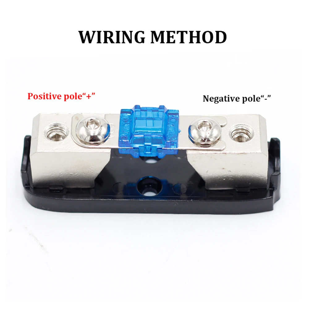 Car Audio Fuse Power Fuse Holder 30-150A Alloy Stereo Audio Mono Way AGU Fuse Holder Power Distribution Block Fusebox Car Fuses