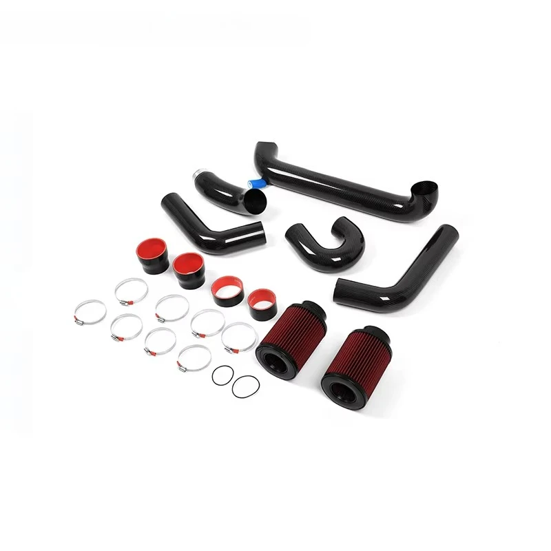 

front mounted intake dry carbon Fiber Scoops Air Intake duct Plenum airscoop System Air Filters for M2 M3 M4 G80 G82 G87 S58