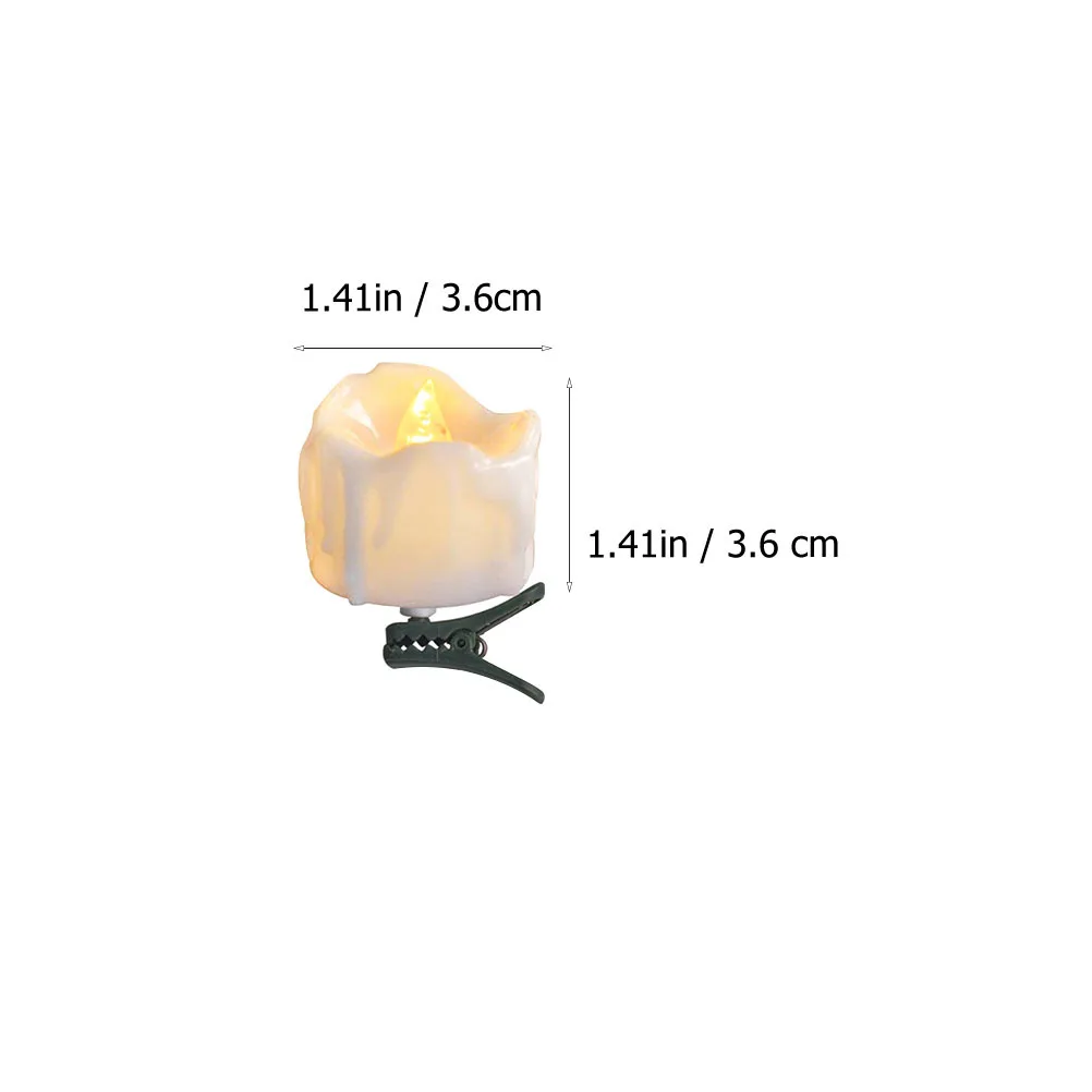 9 lampade a LED con design a fiamma simulata per la decorazione dell'albero di Natale, illuminazione festosa, ornamento per luce da tè