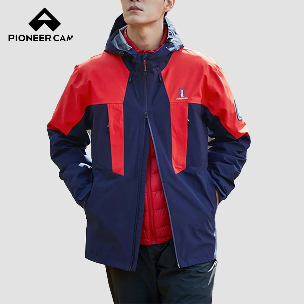 

Pioneer Camp-Men's EVENT Class Waterproof Jacket, Breathable Outdoor Hiking Outlie Zip Jacket, Spring and Autumn, XHW101111