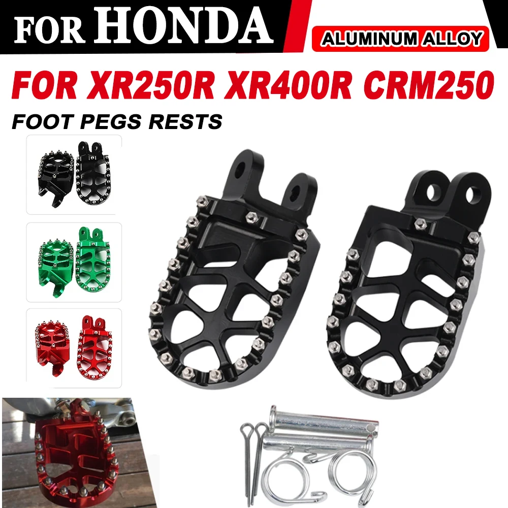 

Motorcycle Accessories Footrest Footpegs Foot Pegs Rest Pedal For HONDA CRM250 CRM 250 XR250R XR400R XR 250R 400R XR 250 R 400 R