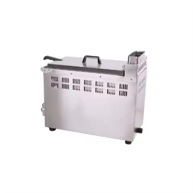 Good Quality New Commercial Gas Deep Fryer With 1 Basket Fried Chicken Fries Frye Machine With Oil Valve