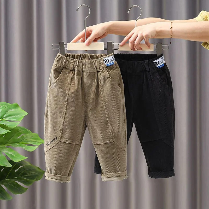 Boys Casual Pants Long Trousers Cotton 2024 Retro Spring Autumn Baby's Kids Pants High Quality Children's Clothing