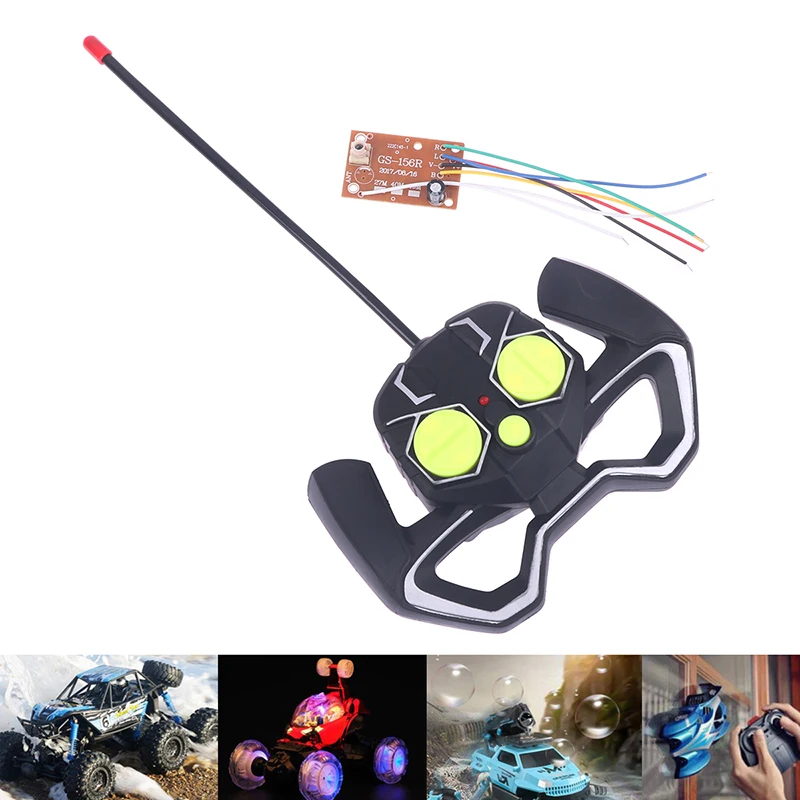 27MHz Circuit 4CH RC Remote ControlPCB Transmitter and Receiver Board with Antenna Radio System Car Accessories