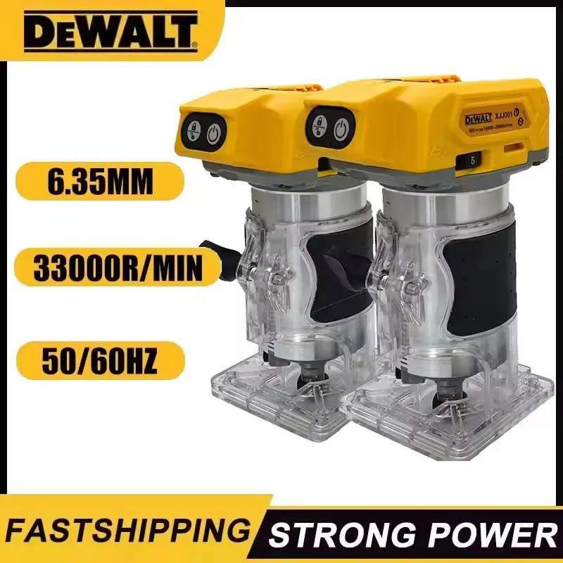 Dewalt 33000RPM Brushless Electric Trimmer Cordless Woodworking Trimming Machine Wood Router Milling Engraving Slotting Machine