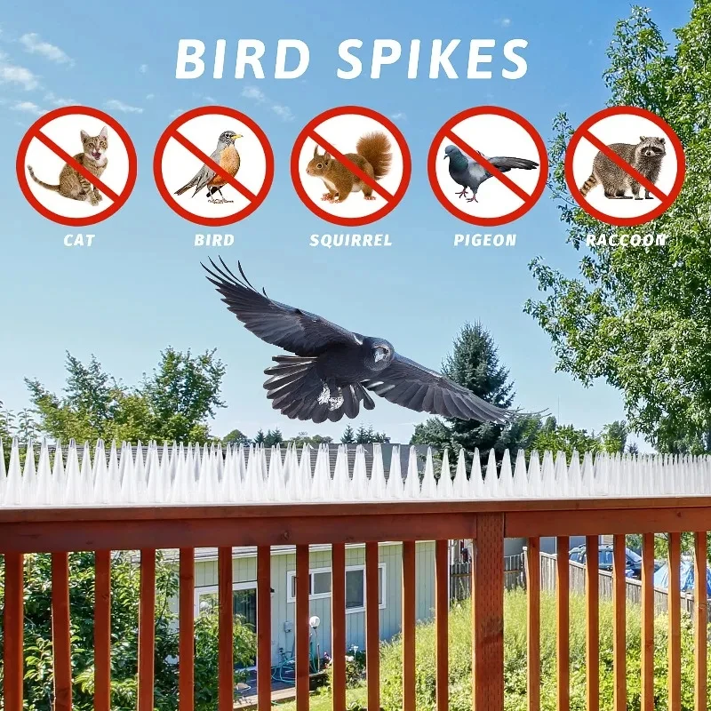 10/1pcs Anti-Bird Plastic Spikes Balcony Eaves Windowsills Bird Repellent Wall Pigeon Cat Proof Prevent Tools Garden Anti-theft