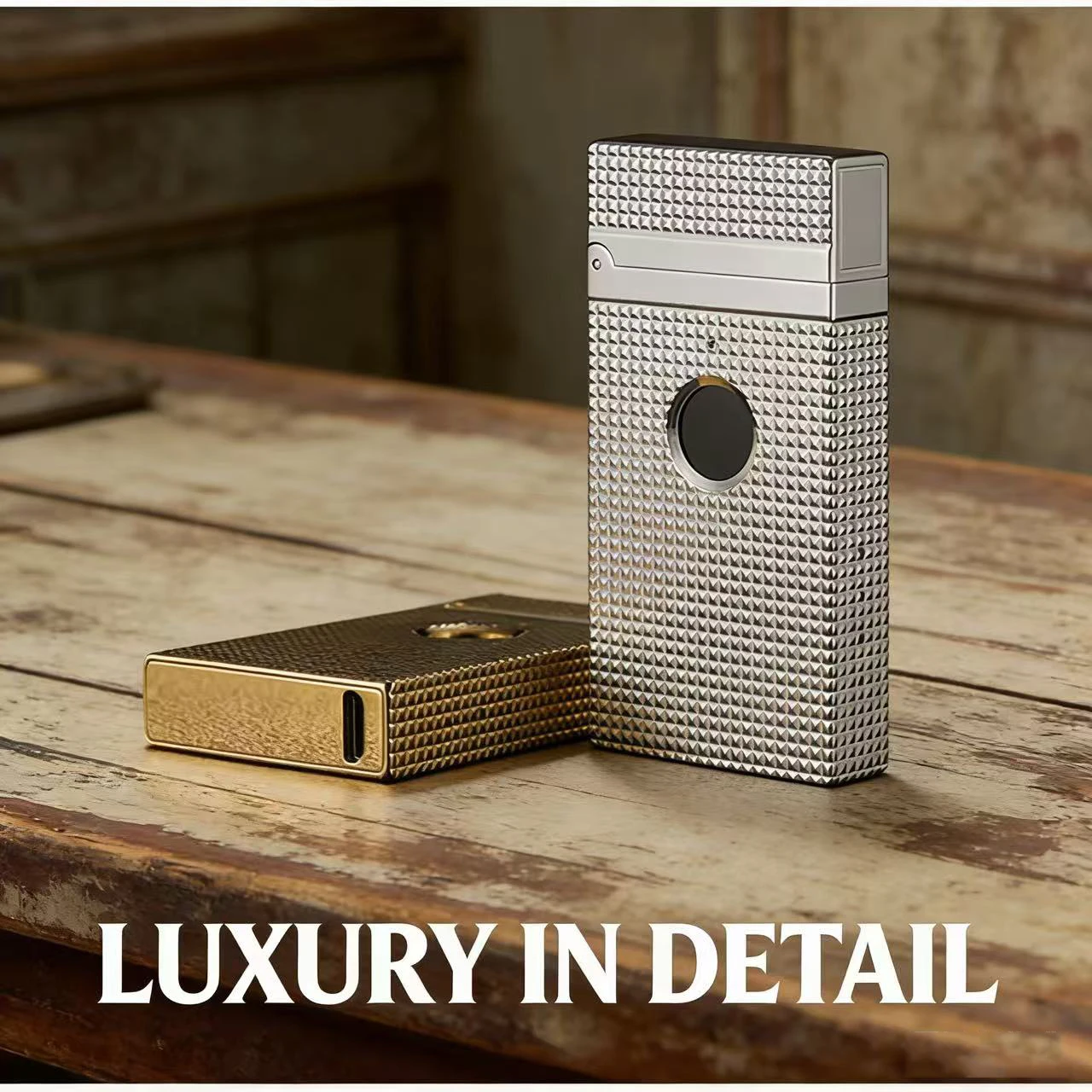 

Медная зажигалка Langsheng с датчиком отпечатков пальцев, подсветкой и индикатором заряда батареи, дуговая.