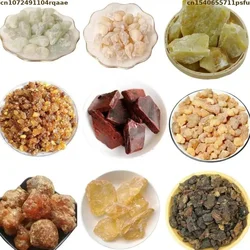 9 Types Resin Incense Top Oman Frankincense Myrrh Green Frankincense Purify Soul Burning Incense Benzoin Rosin for Yoga Meditati