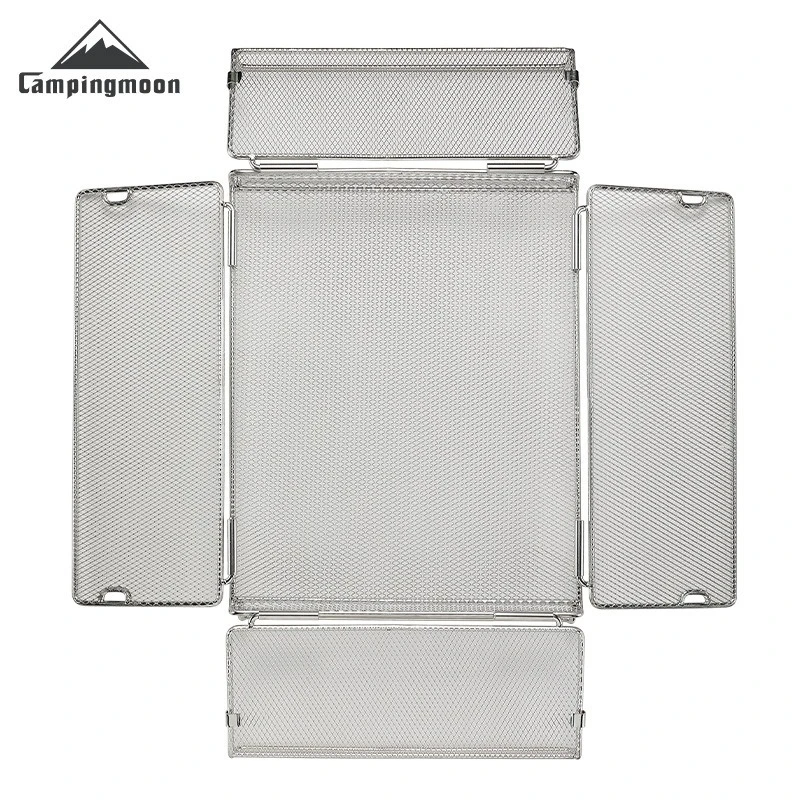 CAMPINGMOON CK-24BK Outdoor IGT Table Unit Combination Multifunctional Water Filter Basket 304 Stainless Steel Storage Net Cage