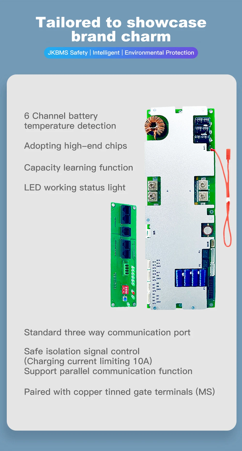 Smart JIKONG JK BMS Solar Energy Storage 24v 48v 100a 150a 200a 8s 10s 16s Inverter BMS With Active Balance For Deye Growatt Etc