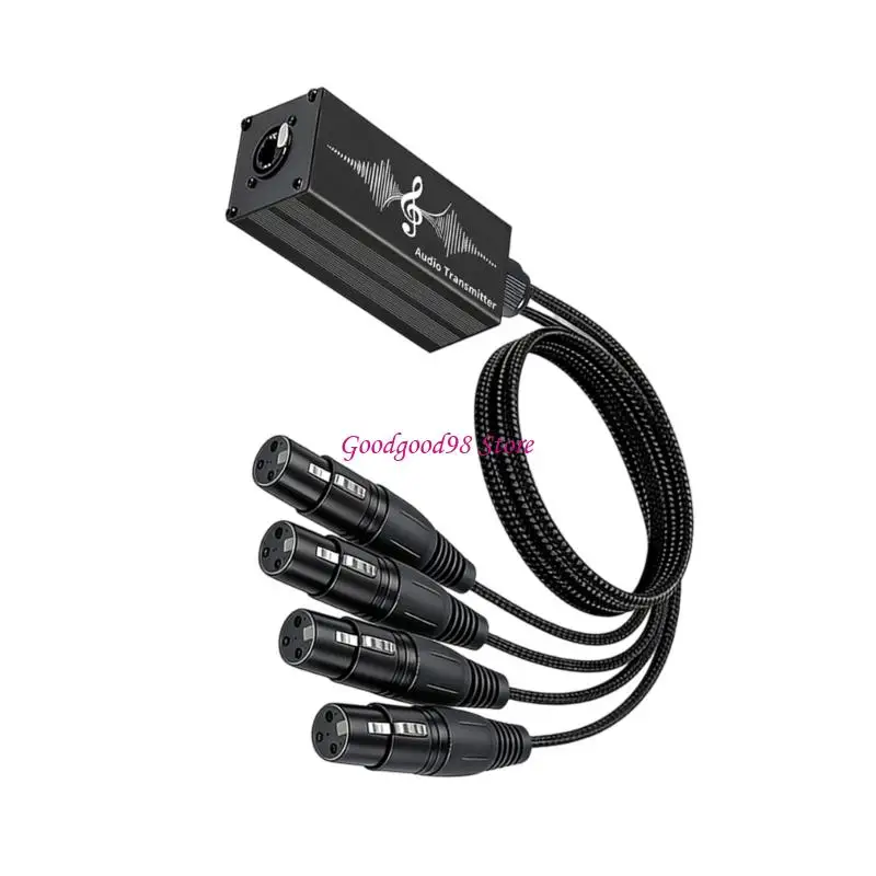 4Channel 4XLR Extender via RJ45 Cable for Stage and Studio Use