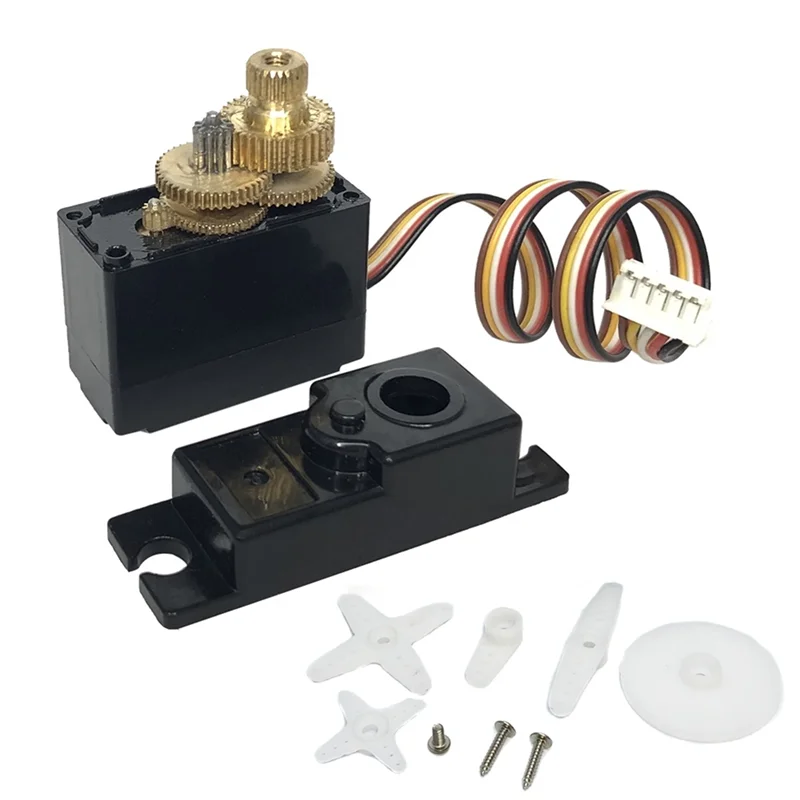 Servo ingranaggi in metallo con filo ODIES-5 per Wltoys 144001 144002 124018 124019 Parti di aggiornamento per auto RC