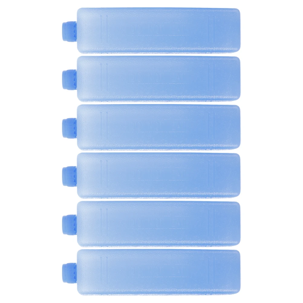 

6pcs Box Air Conditioner Fan Cooling Reusable Cooler Ice Packs Freezer Blocks Cold Chain Transport Portable Fresh