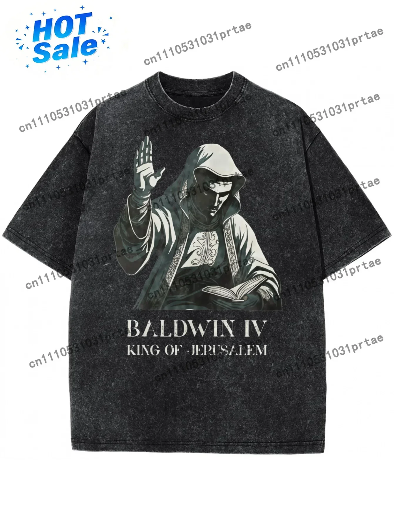 King Baldwin IV T Shirt Summer Y2K Retro T Shirts Fashion Tshirt for Men Short-Sleeved Design Tops Ting Ge Special