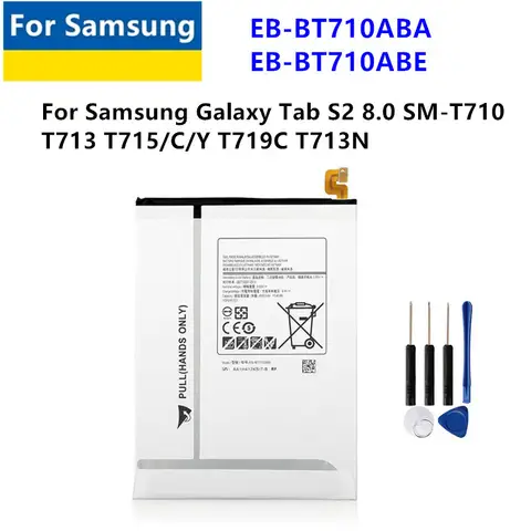 Replacement Battery For Samsung Galaxy Tab S2 8.0 T710 T715 T715C SM T713N T719C EB-BT710ABE EB-BT710ABA 4000mAh